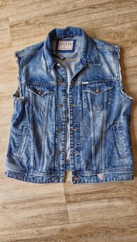 Džínová vesta originál Guess L - 2