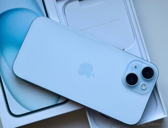 iPhone 15 Blue BATERIE 100% TOP - 2