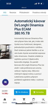 Kávovar DeLonghi Dinamica Plus - 2