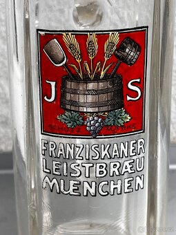 Historický pivní půllitr / plastický emailový nápis - 2