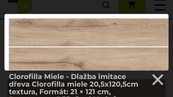 Dlažba imitace dřeva, pouze osobní odběr - 2