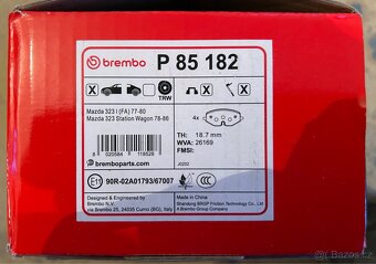 Brzdové destičky Brembo P 85 182 - 2