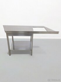 Nerezový stůl s otvorem 155x70x90 cm - 2