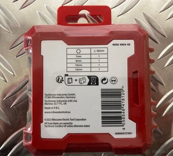 Ořechy 1/4" HEX 7 ÷ 13 mm Milwaukee 4932492445 (Sada 4 ks) - 2