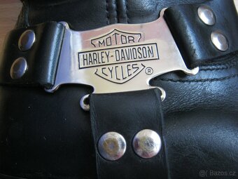 Moto kožené boty Harley Davidson vel. 41 (7), stélka 26,5cm - 2