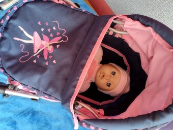 Kočárek pro panenky Bayer a panenka Baby Annabell - 2