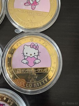 Prodám kovové mince s motivem Hello Kitty - 2