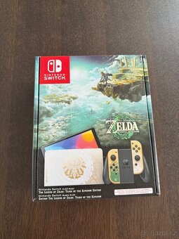 Nintendo Switch OLED Zelda TOTK limitovaná edice + pouzdro - 2