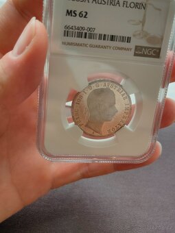 1 zlatník 1865 A Františka Josefa I., zrcadlový lesk - 2