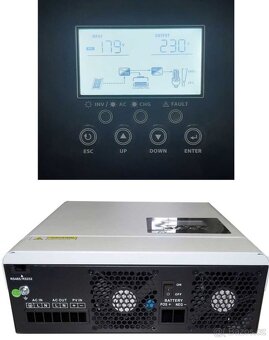 Hybridní měnič napětí DC/AC 24V/3500W,regulátor MPPT - 2