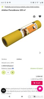 Fólie pod vinylové podlahy - 2