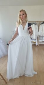Nové svatební šaty vel. XXL (50/52) - 2