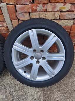 ALU Audi 5x112 17" se zimními pneu 225/50 R17 - 2