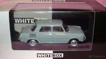 Škoda 1000 MB (1969) WHITEBOX 1:24 - ŠEDÁ - 2