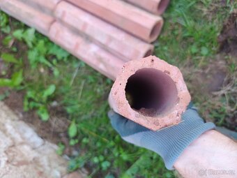 Drenážní cihlové trubky - 33 cm - 21ks - 2