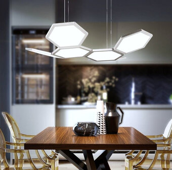 lustr LED stmívatelný SIGNE značka Wofi Hexagony - 2