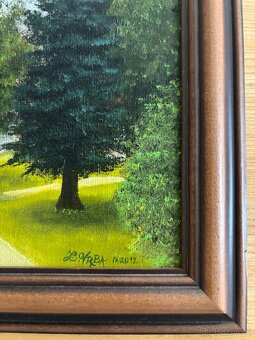 Obraz Zámek Benátky nad Jizerou, Zdeněk Vrba, olej 37x57 - 2