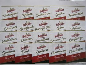 pivní etikety Německo 40ks série názvů měst každá jiná - 2
