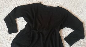 Dámský černý lehký svetr, svetřík, halenka,vel.42/L,jak NEW - 2