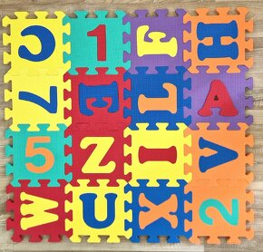 Dlaždice puzzle hrací pěnová podložka pro děti - 2