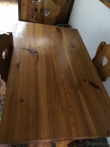 Stůl a židle masiv - 2