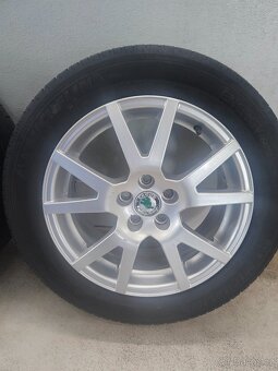 Alu kola Spider 16" Octavia RS,pneu 205/55/16 Michelin 7 mm - 2