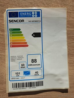 Televize sencor 101cm rezervace do 21.5. - 2