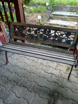 Zahradní lavička a stůl - 2