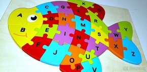RYBKA EDUKATIVNÍ SKLÁDAČKA PUZZLE ABECEDA - 2