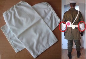 Nový bílý opasek 130cm + návleky VB SNB motoveterán - 2