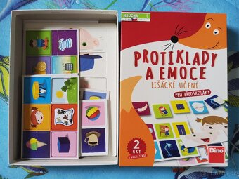 Protiklady a emoce. Pro předškoláky. 2 hry – jako nová - 2