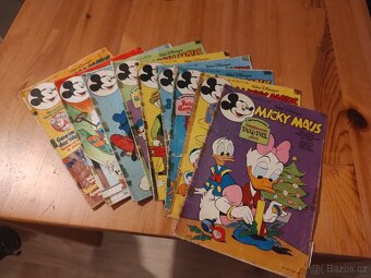 komiksy Micky Maus v Němčině, 44let staré - 2