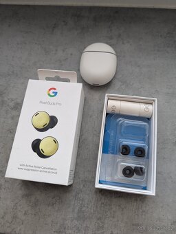 Google Pixel Buds Pro – skvělý stav, s doplňky a fakturou - 2