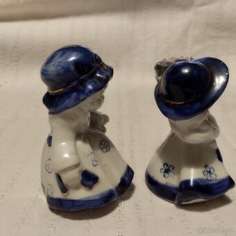 2 x porcelán soška dívky - 2