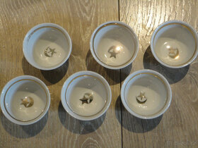 Sada šesti porcelánových kalíšků - 2