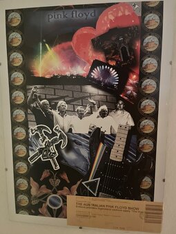 Plakát pink floyd + vstupenka - 2