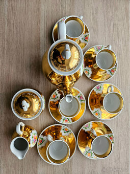 Kávový servis zlatý - 2