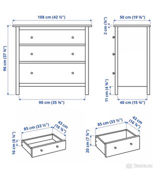 Komoda 108 x 96 cm - 2