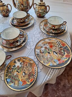 japonský porcelán historická sada - 2