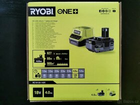 Ryobi ONE+ HP Akumulátor 4 Ah a nabíječka RC18120-140 X - 2