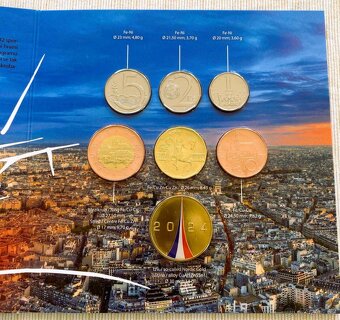 SADA OBĚŽNÝCH MINCÍ PAŘÍŽ 2024 OLYMPIÁDA - 2