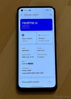 Realme 8 – 8+4GB RAM / 128GB ROM – krásný stav - 2