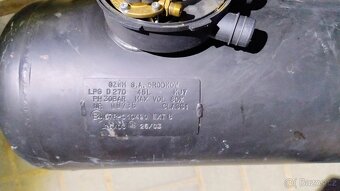 LPG nádrž použitá 45 litrů válcová, platná do 03 / 2026 - 2