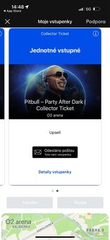 Pitbull - listek - Praha O2 - 2