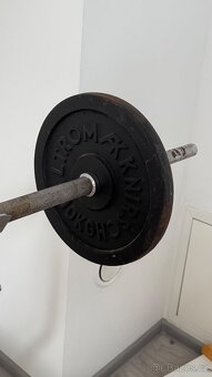 Nakládací činka - váha cca 65kg - 2