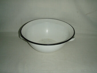VELKÁ SMALTOVANÁ MÍSA S UCHY č.5 - 2