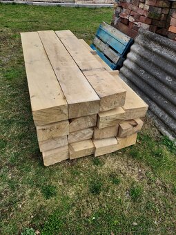 Dřevěné dubové pražce, nové bez impregnace, Šternberk, Olomo - 2