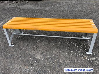 Lavička "Benátky" dřevo kov - 2