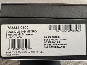 BOSE SoundLink Micro Bluetooth reproduktor – zánovní, černý - 2