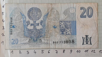 20 Kč 1994 série B03 752808 - 2
